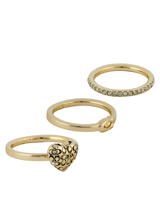 Coach Gredzenu komplekts Coach 37460424 Zelta