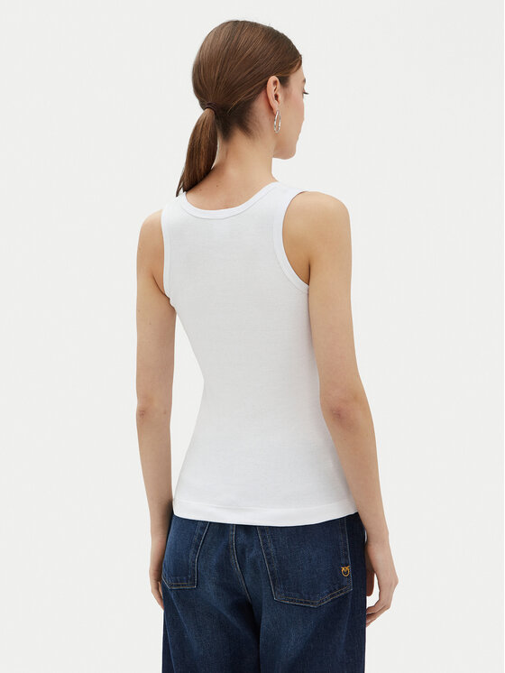 PINKO PINKO Топ 100807 A2C1 Білий Regular Fit