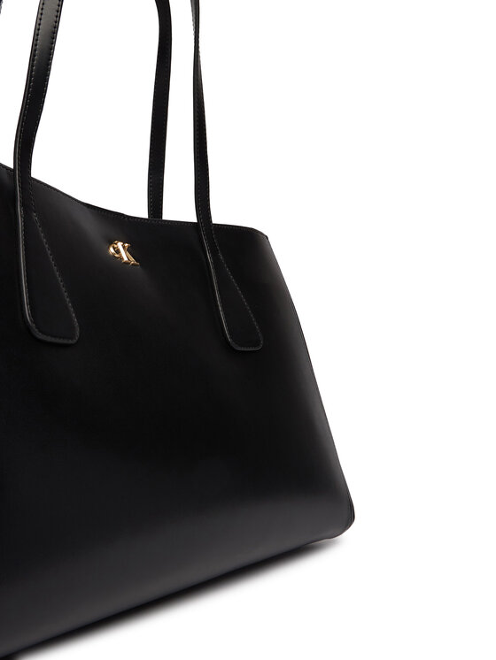 Calvin Klein Torbica Calvin Klein Ck Snap Large Tote LV04F3502G Crna