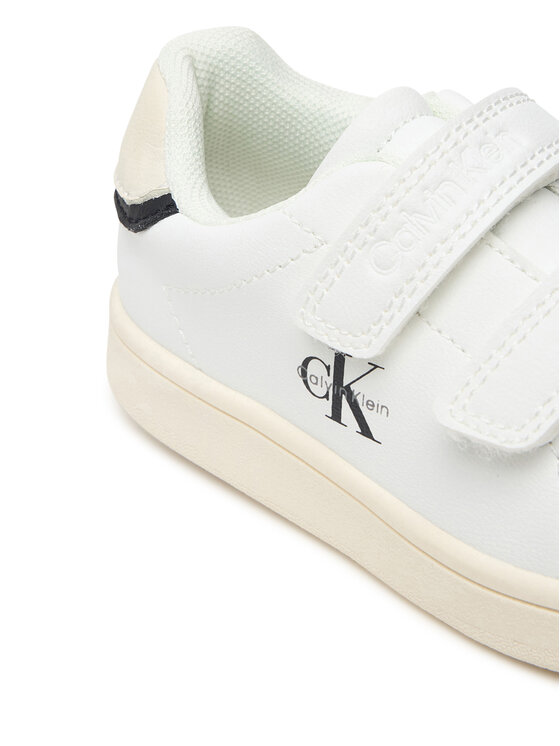Calvin Klein Sneakersy Calvin Klein Low Cut Velcro Sneaker V1X9-83440-1355 M Biały