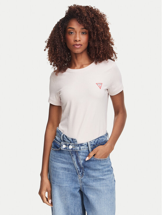 Guess Guess Camiseta W2YI44 J1314 Morado claro Slim Fit