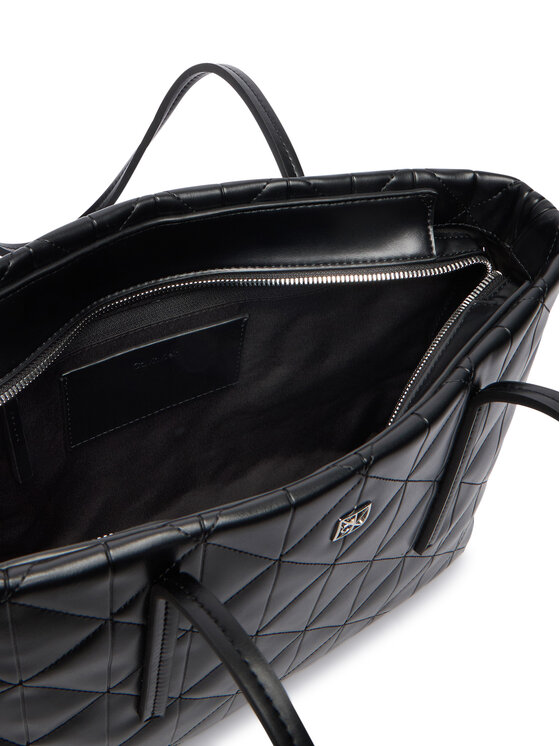 Calvin Klein Torebka Calvin Klein Quilted Small Tote LV04F3325G Czarny