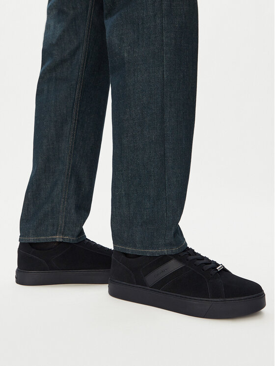 Calvin Klein Sneakersy Calvin Klein Classic Cups Laceup Tape Su HM0HM02200 Czarny