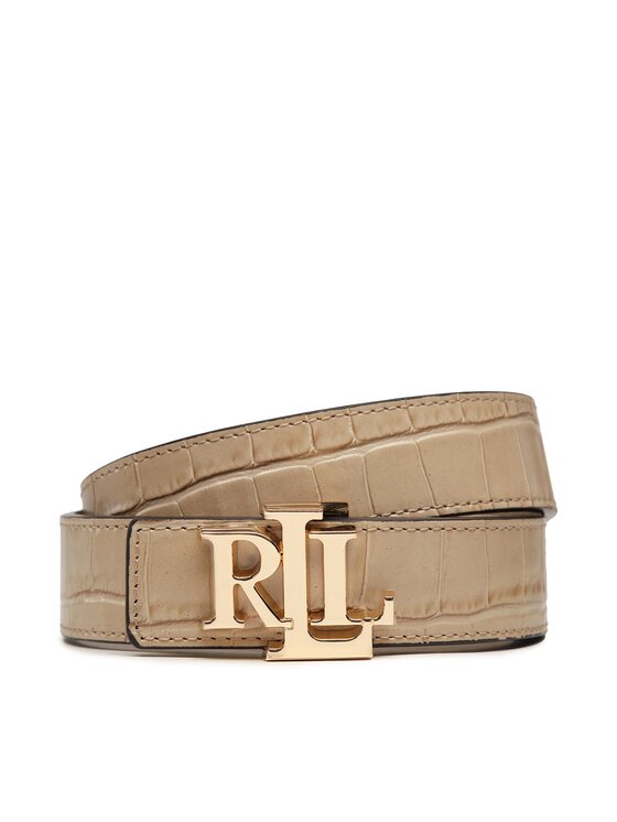 LAUREN RALPH LAUREN Pasek Damski Lauren Ralph Lauren Rev Lrl 30 412891193001 Beżowy