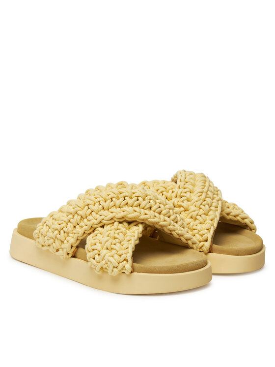 Inuikii Шльопанці Inuikii Woven 70104-105 Жовтий