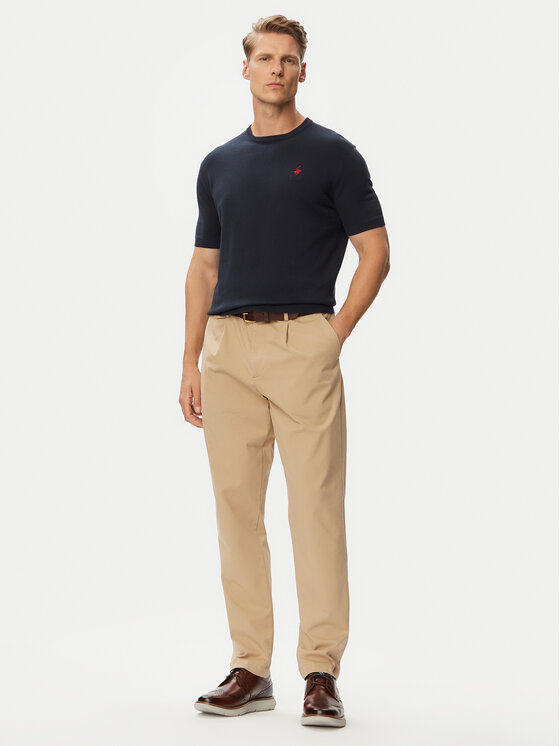 Beverly Hills Polo Club Beverly Hills Polo Club Camiseta P-SS26M-M436344NVY Azul marino Regular Fit