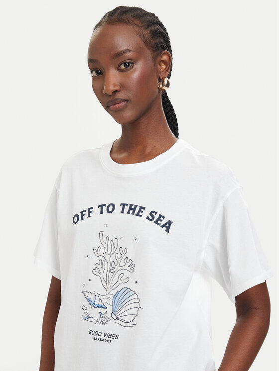 ONLY ONLY Camiseta Celine 15374989 Blanco Regular Fit