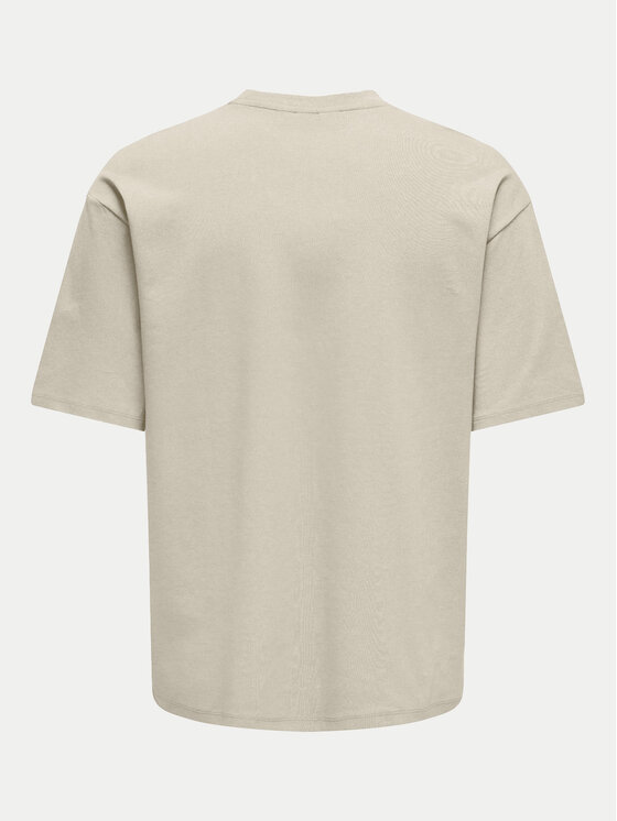 Only & Sons Only & Sons Marškinėliai Caspian 22031940 Smėlio Authentic Fit