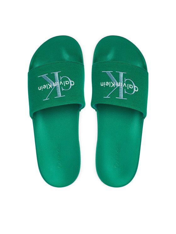 Calvin Klein Nazouváky Calvin Klein Ess Slide Cv YM0YM01393 Zelená