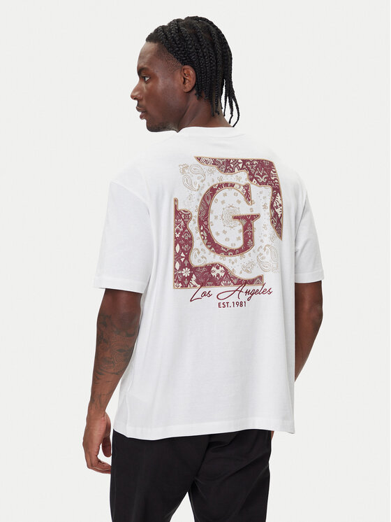 Guess Guess Camiseta M5BI16 I3Z14 Blanco Relaxed Fit