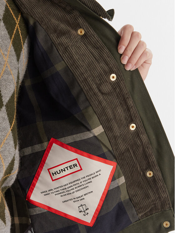 Hunter Hunter Átmeneti kabát Leith HARW0065251 Zöld Oversize