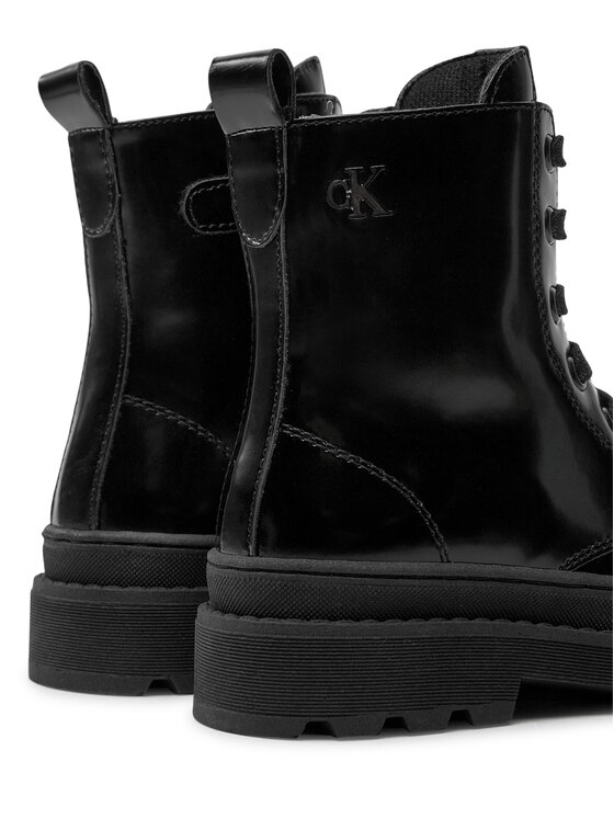 Calvin Klein Jeans Trapery Calvin Klein Jeans Lace-Up Bootie V4A5-81031-1453 M Czarny