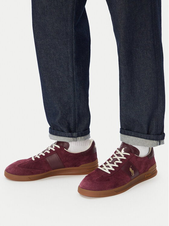 Polo Ralph Lauren Sneakersy Polo Ralph Lauren 809973707003 Bordowy