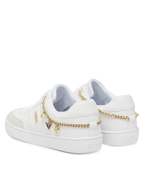 Guess Sneakersy Guess FLTNAO LEA12 Biały