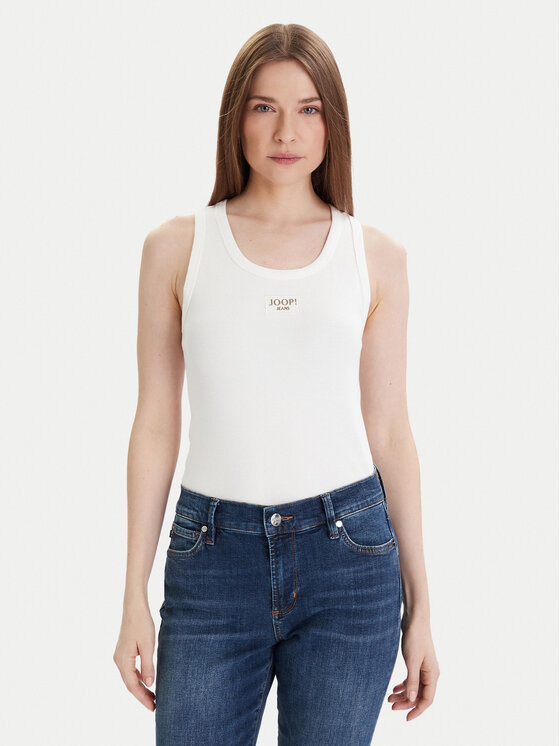 JOOP! Jeans JOOP! Jeans Топ 30046103 Білий Slim Fit