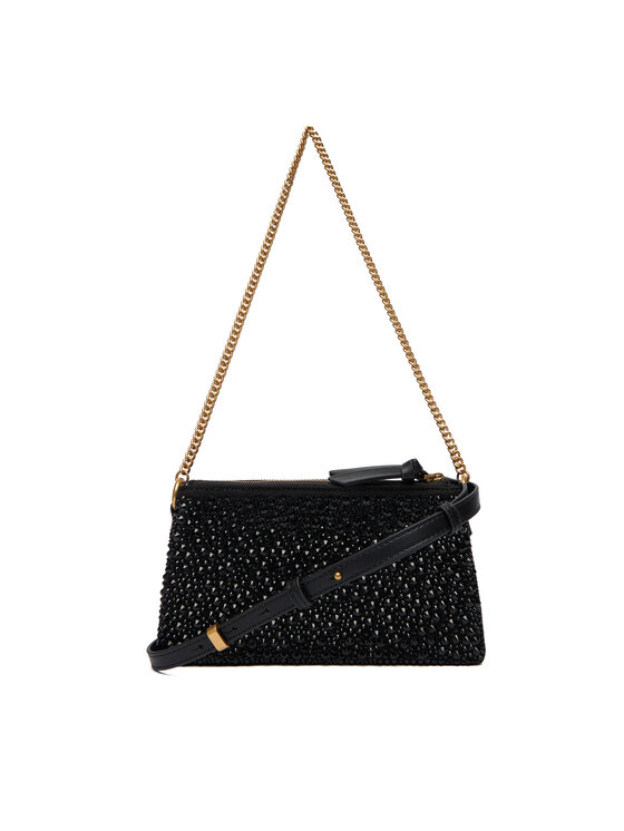 PINKO Soma PINKO Double Mini Pelle Ai 25-26 PLTT 105359 A2WF Melns