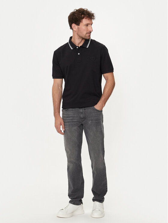 Gant Gant Polo Contrast 2013039 Crna Regular Fit