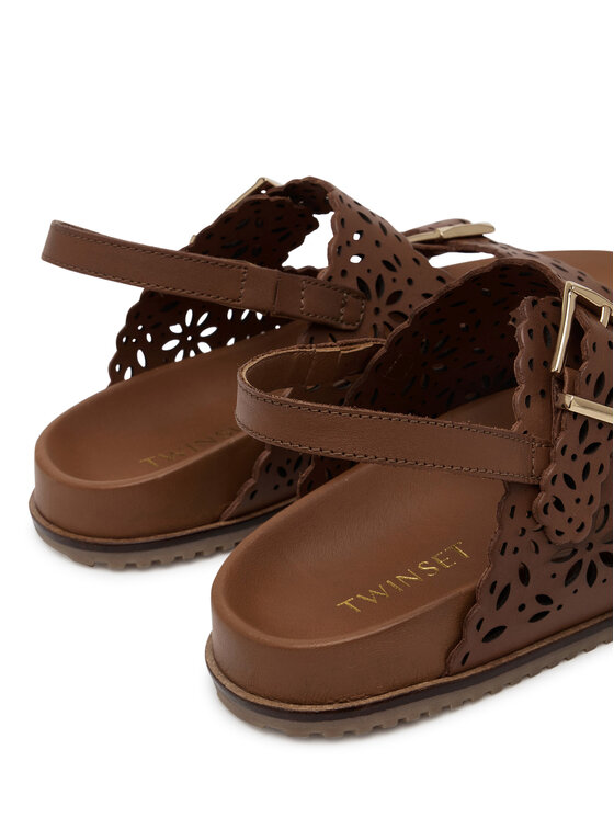 TWINSET Sandále TWINSET 251GCJ046 Hnedá