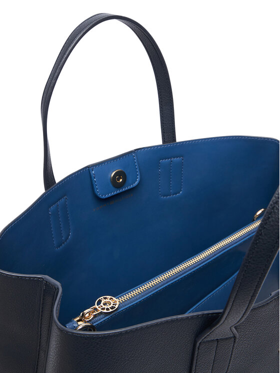 Tommy Hilfiger Borsetta Tommy Hilfiger Th Icon Satchel AW0AW18723 Blu scuro