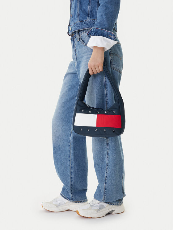 Tommy Jeans Soma Tommy Jeans Tjw Archive Shoulder Bag AW0AW18074 Tumši zils