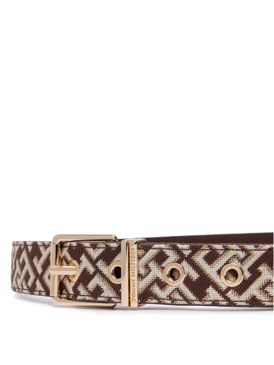Tommy Hilfiger Opasok Tommy Hilfiger Th Square 2.5 Jacquard AW0AW18894 Hnedá
