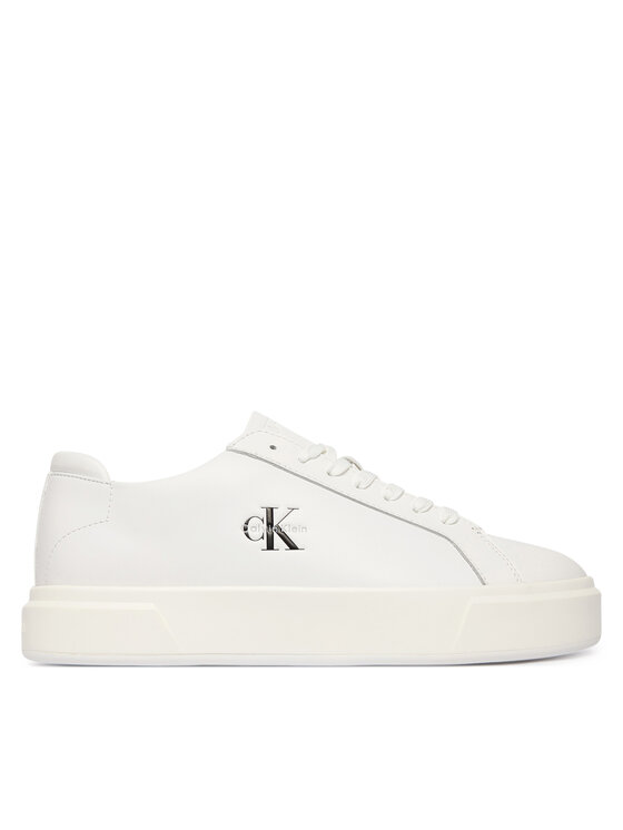 Calvin Klein Superge Calvin Klein Basket Cupsole Laceup Lth Ml YM0YM01460 Bela