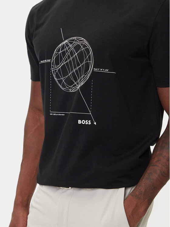 BOSS BOSS Camiseta League GRX 50549413 Negro Relaxed Fit