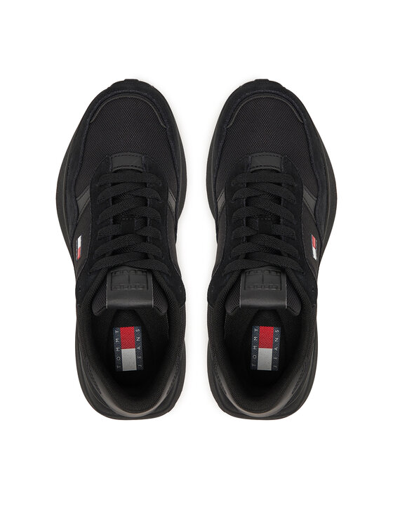 Tommy Jeans Сникърси Tommy Jeans Modern Runner Mix EN0EN03100 Черен