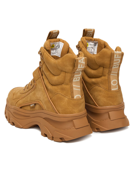 Buffalo Šnurovacia obuv Buffalo Venom Mid 1622620 Hnedá