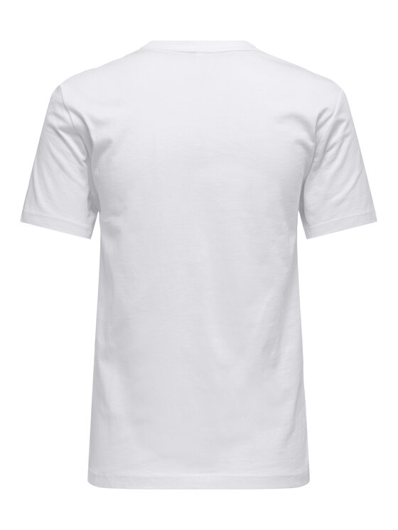 ONLY ONLY Camiseta Kita 15367568 Blanco Regular Fit
