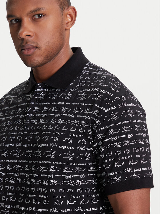KARL LAGERFELD KARL LAGERFELD Polo majica 745120 553225 Črna Regular Fit