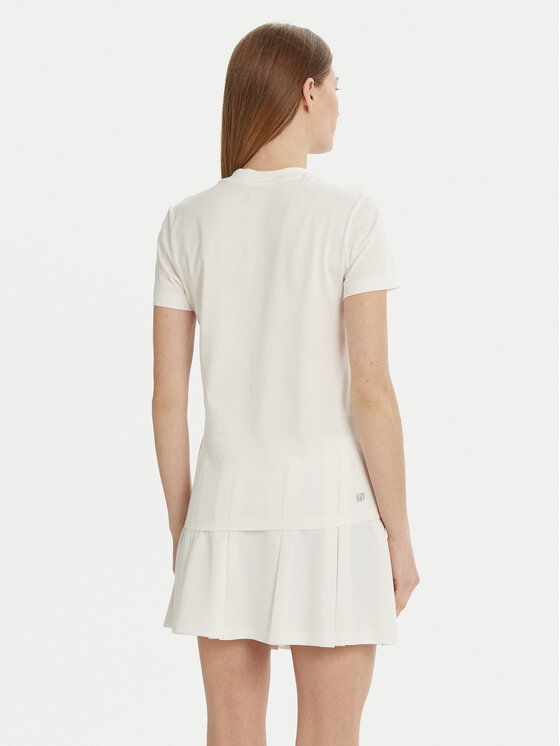 Lacoste Lacoste Marškinėliai TF9246 Balta Slim Fit