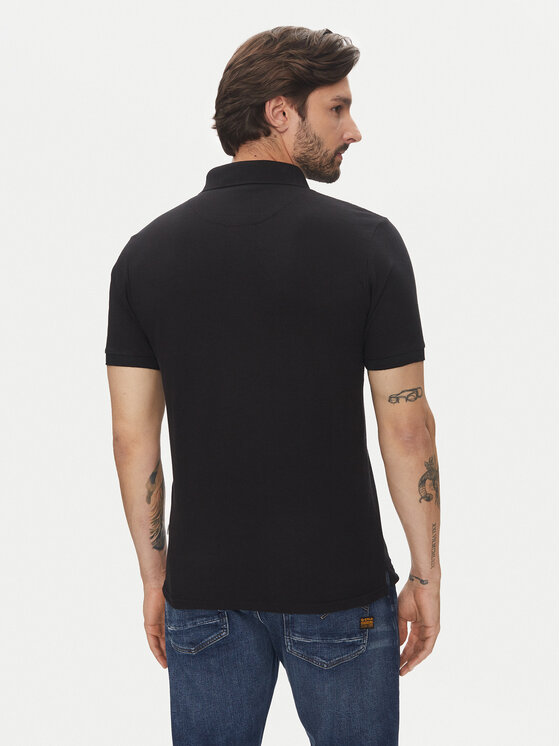Lindbergh Lindbergh Polo marškinėliai 30-404020 Juoda Relaxed Fit