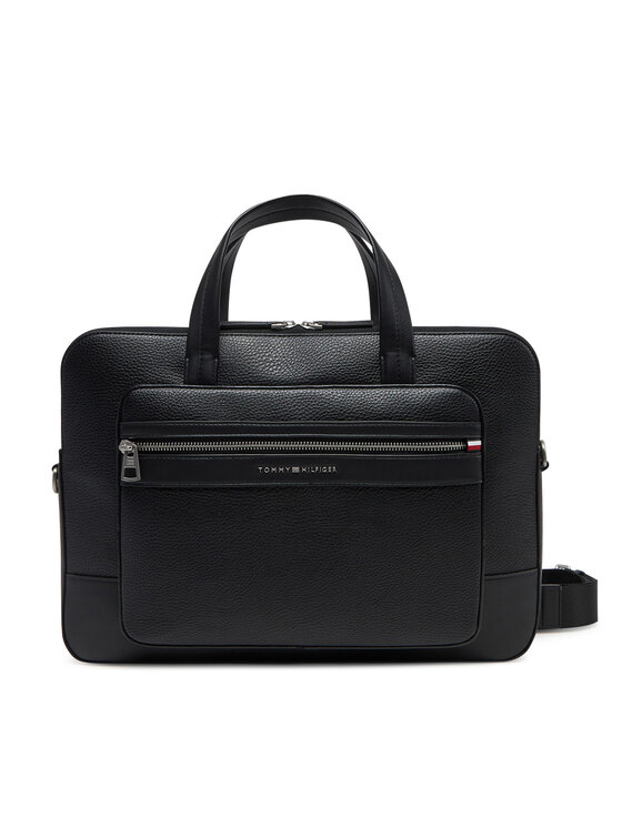 Tommy Hilfiger Taška na laptop Tommy Hilfiger Th Central Computer Bag AM0AM13203 Čierna