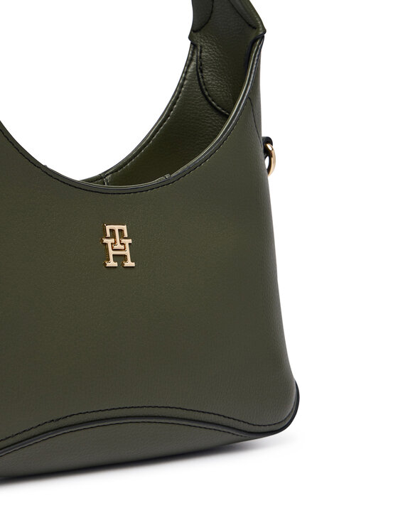 Tommy Hilfiger Rankinė Tommy Hilfiger Th Everyday Mini Hobo AW0AW19185 Tamsiai žalia