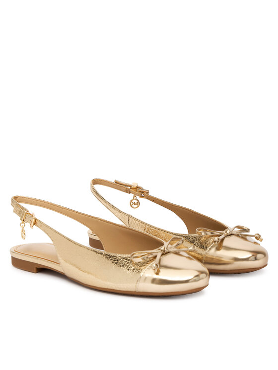 MICHAEL Michael Kors Балетки MICHAEL Michael Kors Piper Sling 40S6PIFP1M Золотий