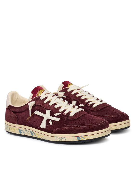 Premiata Sneakersy Premiata BSKT CLAY VAR 7707 Bordová