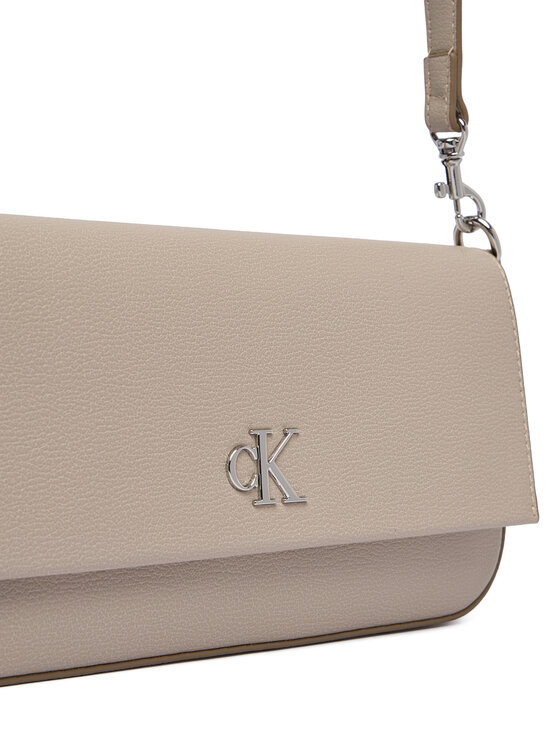 Calvin Klein Soma Calvin Klein Minimal Monogram Shoulder Pouch LV04K3161G Bēšs