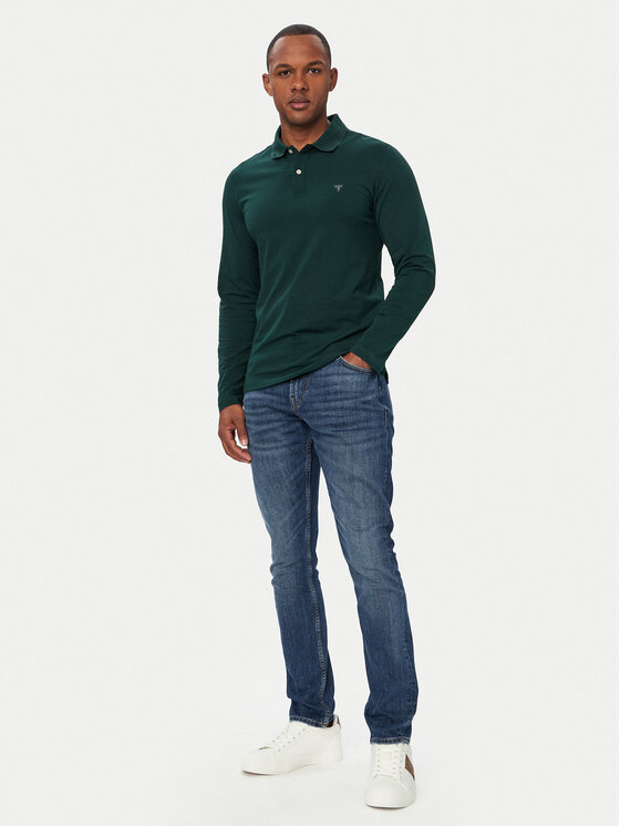 Guess Guess Polo M6YP36 K4395 Verde Extra Slim Fit