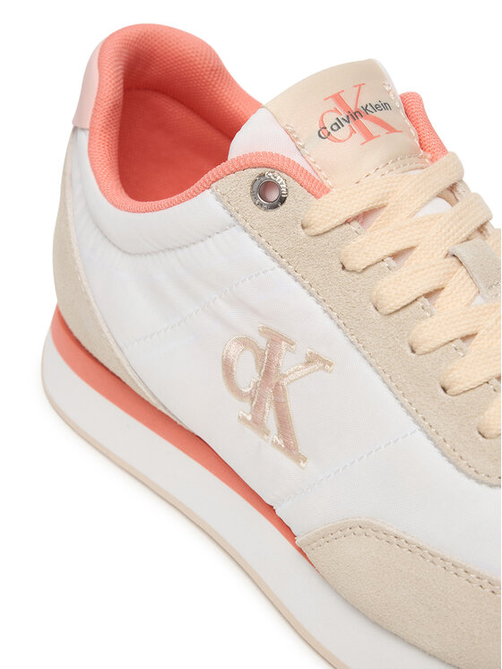 Calvin Klein Zapatillas Calvin Klein Retro Runner Lace Up YW0YW01990 Blanco