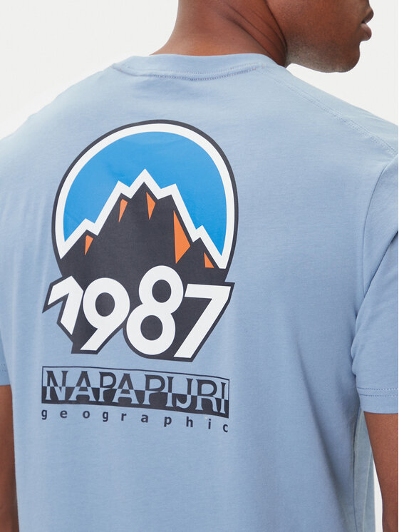 Napapijri Napapijri Camiseta S-Montepiana NP0A88SV Azul Regular Fit