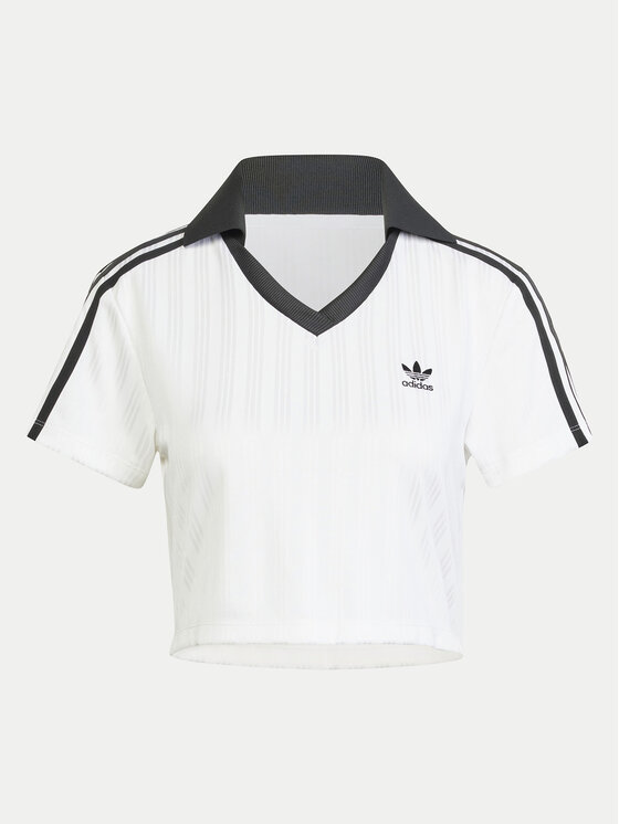 adidas adidas Camiseta adicolor Football Jacquard JD2608 Blanco Slim Fit