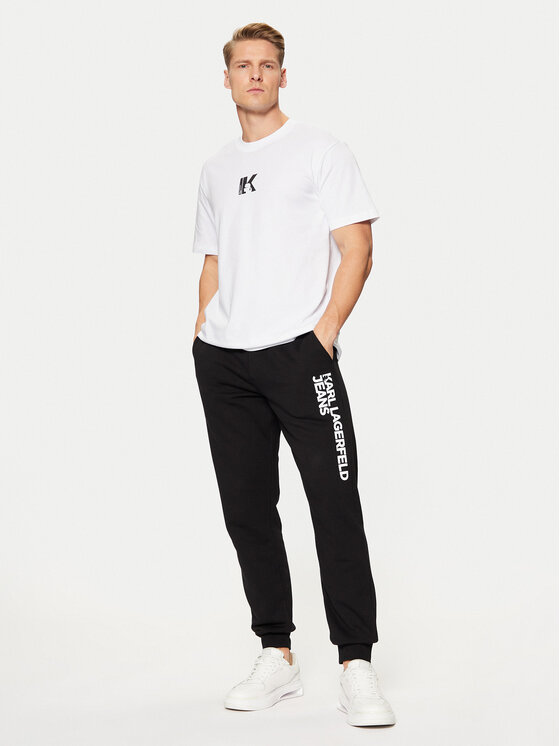 Karl Lagerfeld Jeans Karl Lagerfeld Jeans T-shirt A1M17044 Bijela Regular Fit