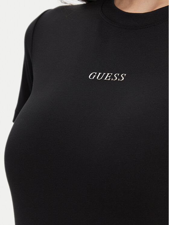 Guess Guess Футболка V5RI10 KCD02 Чорний Regular Fit