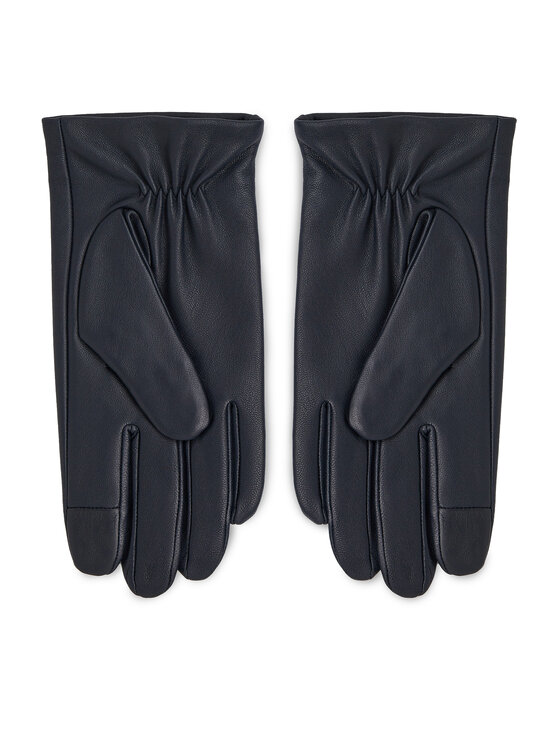 Tommy Hilfiger Mănuși pentru Bărbați Tommy Hilfiger Essential Flag Leather Gloves AM0AM11482 Bleumarin