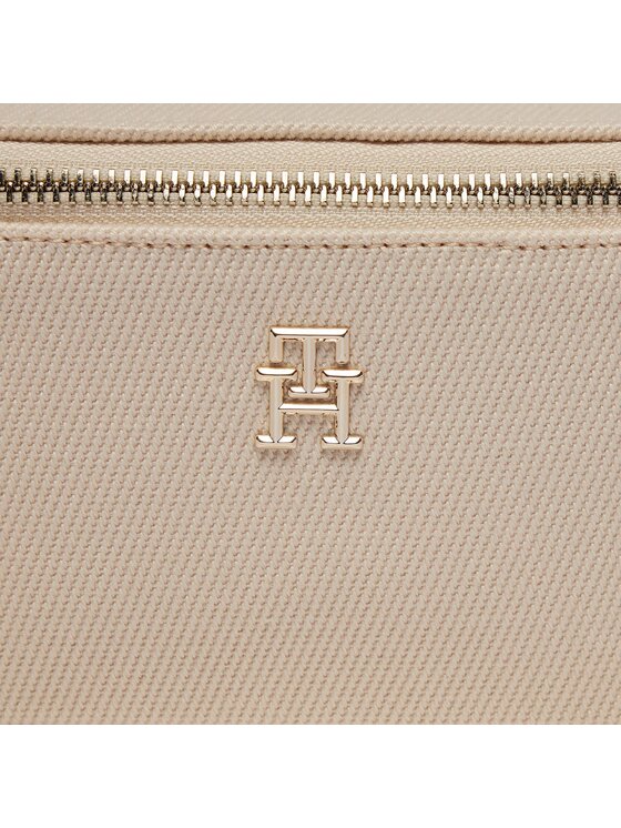 Tommy Hilfiger Pochette per cosmetici Tommy Hilfiger Poppy Canvas AW0AW16014 Beige