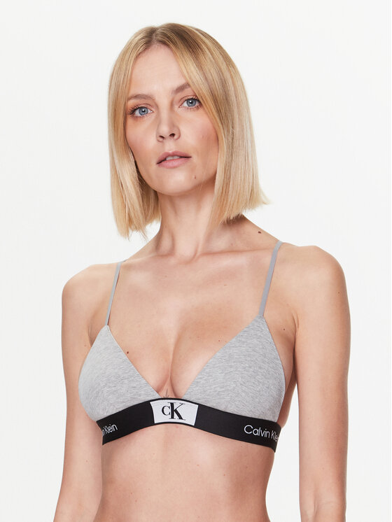 Calvin Klein Underwear Calvin Klein Underwear Reggiseno Bralette Unlined 000QF7217E Grigio