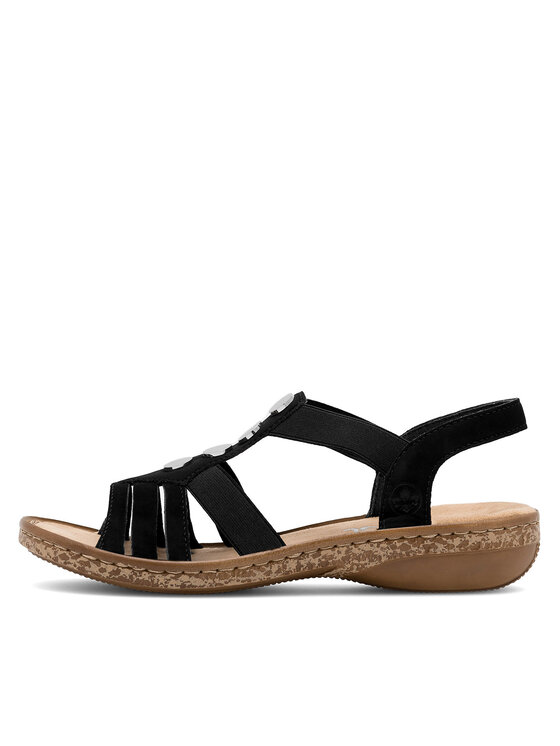Rieker Sandály Rieker 62831-00 Černá