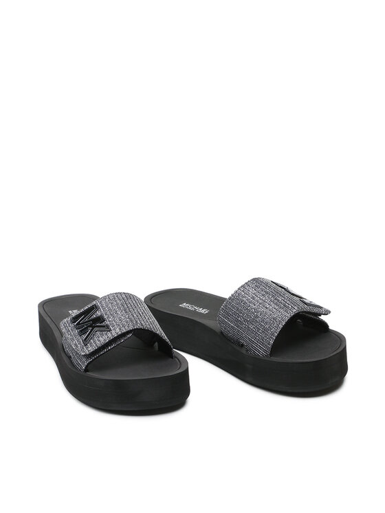 MICHAEL Michael Kors Iešļūcenes MICHAEL Michael Kors Mk Platform Slide 40S1MKFA1D Sudraba