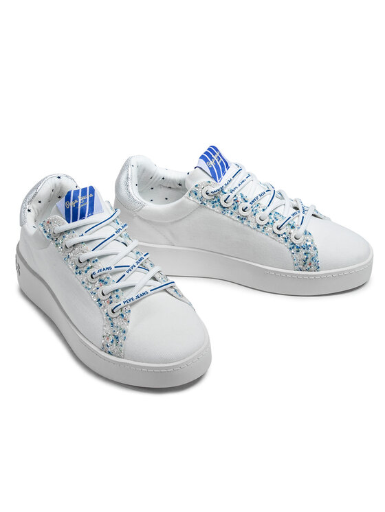 Pepe Jeans Sneakersy Pepe Jeans Brixton Light PLS31137 Biela